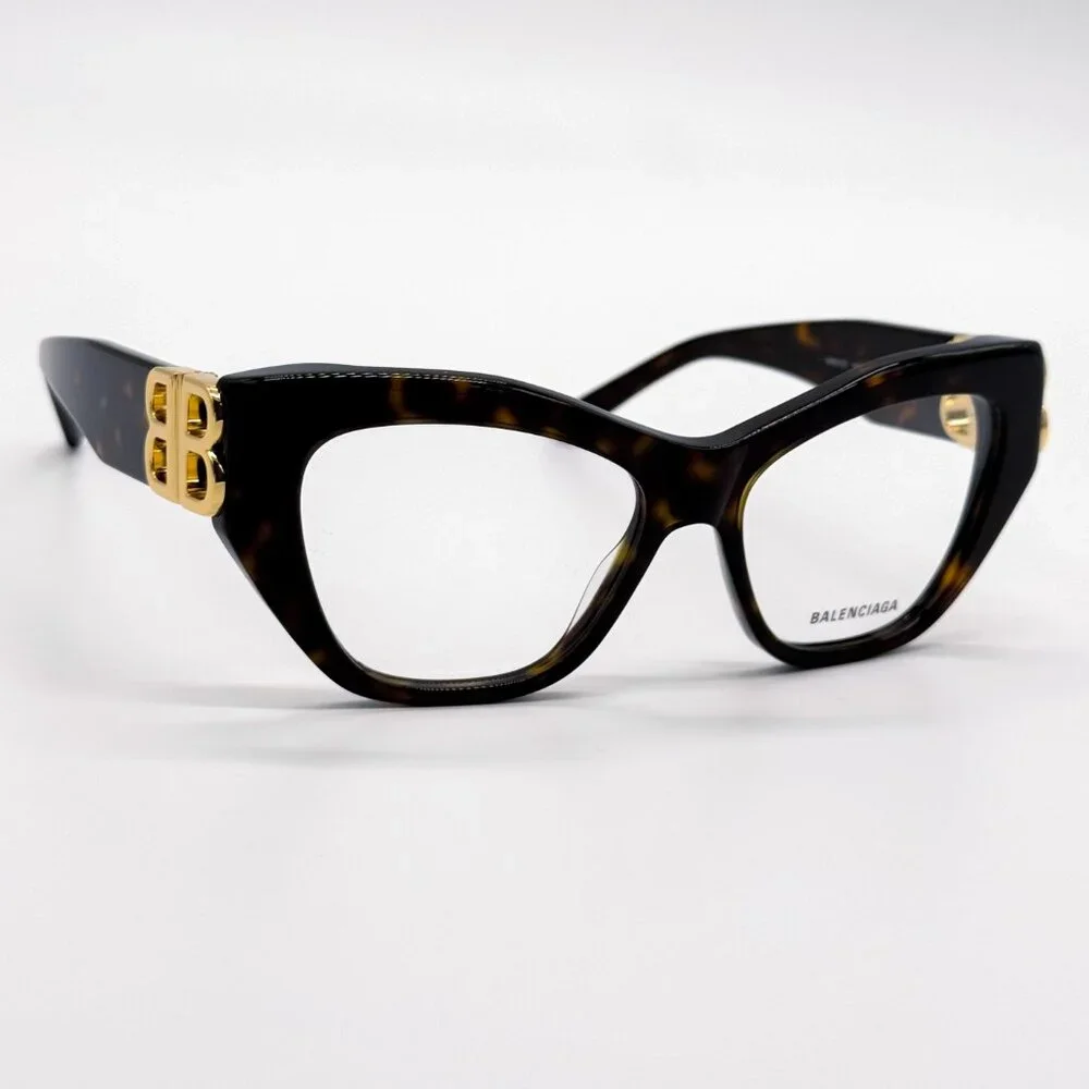 NEW BALENCIAGA BB0312O 002 HAVANA WOMEN EYEGLASSES